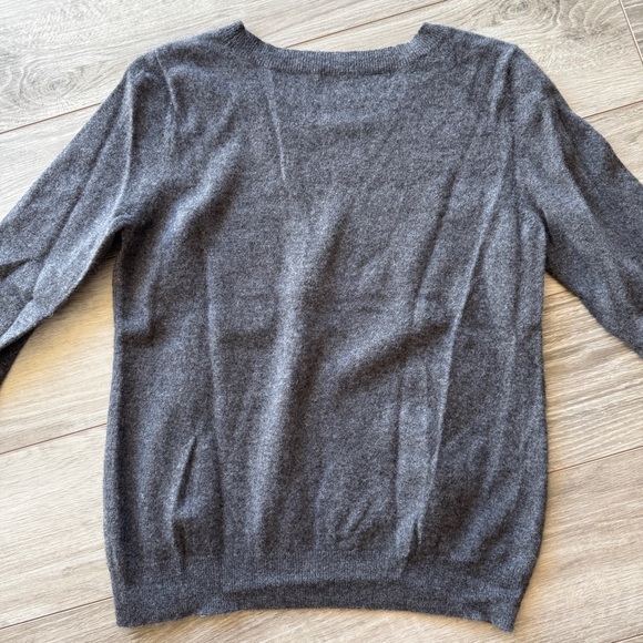 Halogen Charcoal Sweater with Lime Green and White Dots - Picture 5 of 10